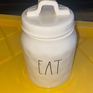 Rae Dunn Canister with words EAT